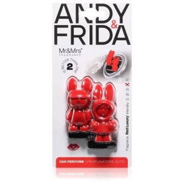 Mr & Mrs Fragrance Andy & Frida Red Luxury parfum pentru masina de firma original