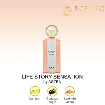 Apă de parfum Asten, Life Story Sensation, femei, 100ml