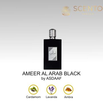 Parfum arabesc Ameer Al Arab Black, Asdaaf, apa de parfum 100 ml, barbati