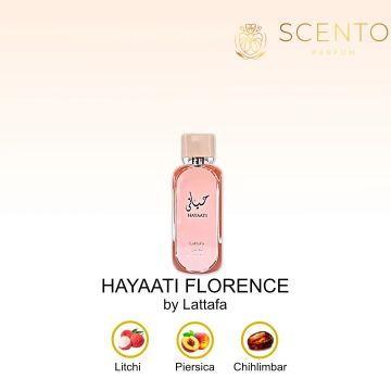 Parfum arabesc Lattafa Hayaati Florence, apa de parfum 100ml, femei