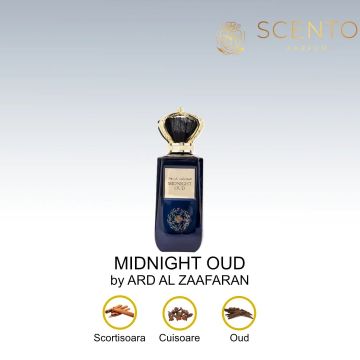 Parfum arabesc Midnight Oud, Ard Al Zaafaran, apa de parfum 100 ml, unisex