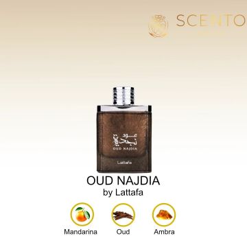 Parfum arabesc Oud Najdia, Lattafa, apa de parfum 100 ml, barbati