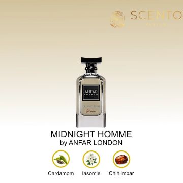 Apă de parfum MIDNIGHT HOMME by ANFAR LONDON, barbati, 100ML