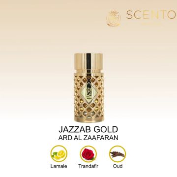 Parfum arabesc Jazzab Gold, Ard Al Zaafaran, apa de pafum 100 ml, femei