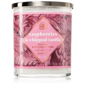 Bath & Body Works Raspberries & Whipped Vanilla lumânare parfumată