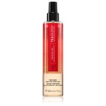 Teaology Body Mist Red Passion Tea spray pentru corp, cu parfum de fructe exotice ceai frunze