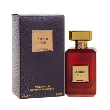 Apa de parfum Amber Oud, Marhaba, Unisex - 100 ml -  inspirat din Amber Oud Arabian Nights