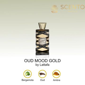 Parfum arabesc Oud Mood Gold, Lattafa, 100ml apa de parfum, femei de firma original