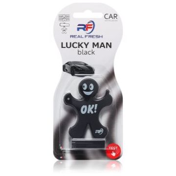 Real Fresh Lucky Man Black parfum pentru masina