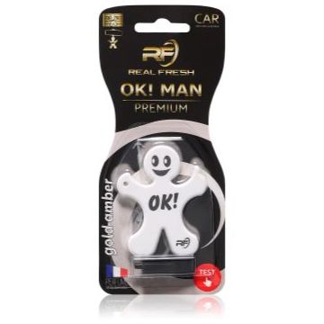Real Fresh Lucky Man Gold Amber parfum pentru masina