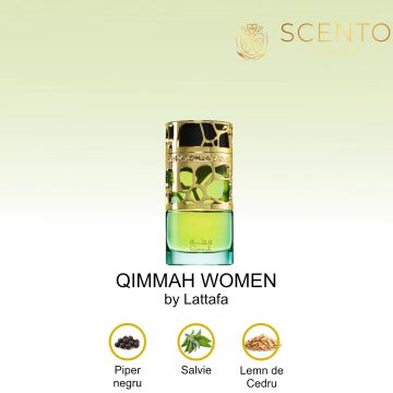 Apa de parfum, QIMMAH WOMEN by Lattafa, 100ml, femei de firma original