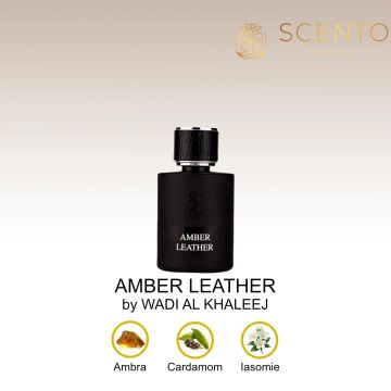 Apa de Parfum Amber Leather, Wadi Al Khaleej, Unisex - 100ml