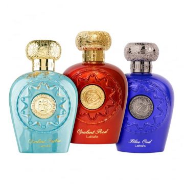 Pachet 3 parfumuri, Opulent Dubai 100 ml, Opulent Red 100 ml si Blue Oud 100 ml de firma original