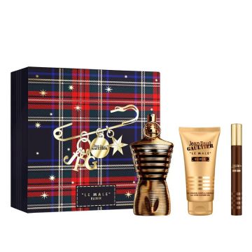 Set cadou Jean Paul Gaultiere Le Male Elixir Barbati, Apa de Parfum, 125 ml + Gel de dus 75 ml + Apa de Parfum, 10 ml Set cadou Jean Paul Gaultiere Le Male Elixir Barbati, Apa de Parfum, 125 ml + Gel de dus 75 ml + Apa de Parfum, 10 ml