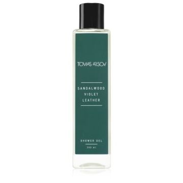 Tomas Arsov SANDALWOOD VIOLET LEATHER Shower gel gel parfumat pentru duș cu efect de hidratare