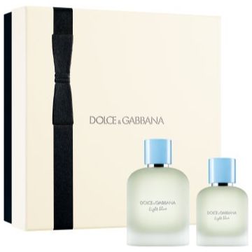 Dolce&Gabbana Light Blue Pour Homme EDT Duo Gift Set NEW set cadou pentru bărbați