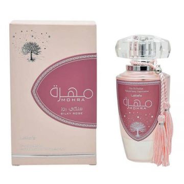 Apa de Parfum pentru Femei - Lattafa Perfumes EDP Mohra, Silky Rose, 100 ml
