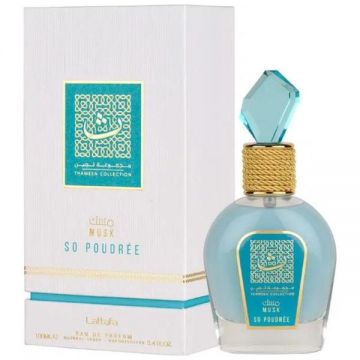 Apa de Parfum pentru Femei - Lattafa Perfumes EDP Thameen Musk Collection – So Poudree, 100 ml