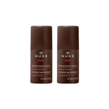 Deodorant Barbati Men 24h Nuxe Duo Pack 2x50ml (Concentratie: Roll-On, Gramaj: 50 ml + 50 ml)