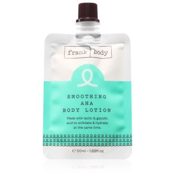Frank Body Smoothing AHA crema hidratanta si hranitoare cu acid lactic