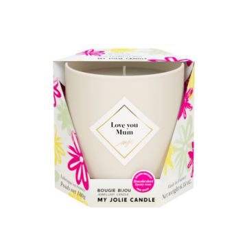 Lumanare parfumata My Jolie Candle Les Essentielles Rose du Jardin 180g + bratara aurie cu decor roz Lumanare parfumata My Jolie Candle Les Essentielles Rose du Jardin 180g + bratara aurie cu decor roz