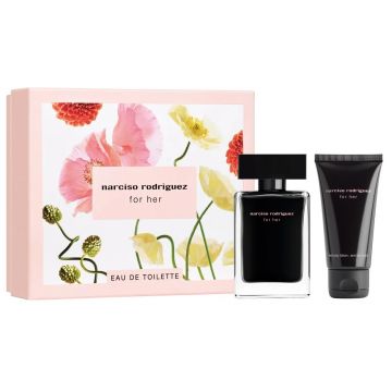 Set Cadou Narciso Rodriguez contine Apa de Toaleta, 50 ml + Lotiune de Corp, 50 ml (Gramaj: 50 ml  Apa de toaleta + 50 ml Lotiune de corp)
