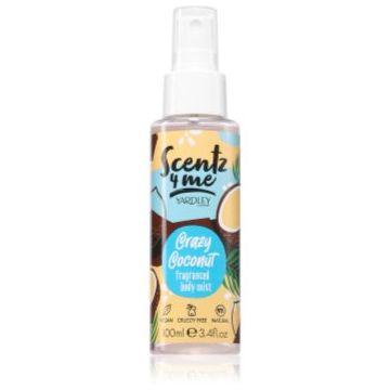 Yardley Scentz 4 Me Crazy Coconut Body Mist pentru femei
