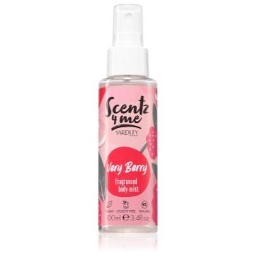 Yardley Scentz 4 Me Very Berry Body Mist pentru femei