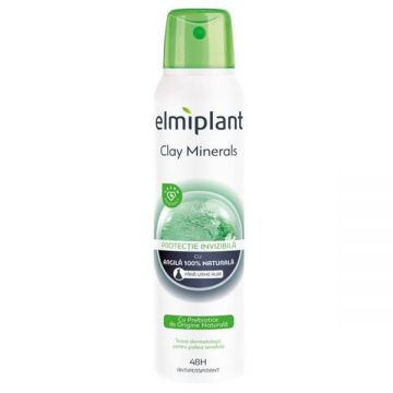 Deodorant Antiperspirant Spray - Elmiplant Clay Minerals Protectie Invizibila, 150 ml