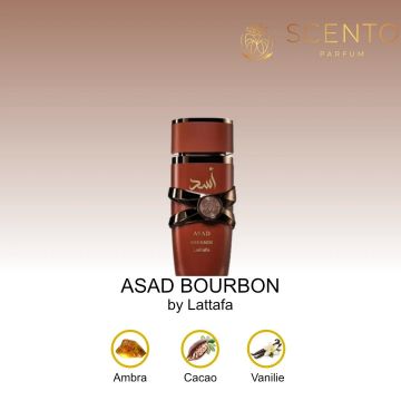 Apă de parfum Asad Bourbon by Lattafa, barbati, 100ml