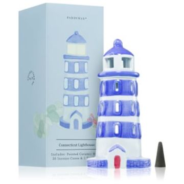 Paddywax Painted Ceramic House Connecticut Lighthouse set cadou