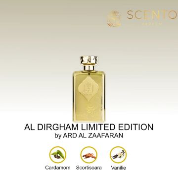 Apa de parfum Al Dirgham Limited Edition by Ard al Zaafaran, 100ml - barbati