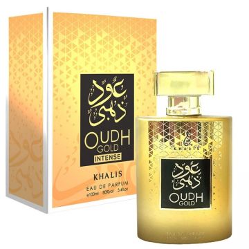 Apa de parfum Oudh Gold Intense, Khalis, Unisex - 100 ml