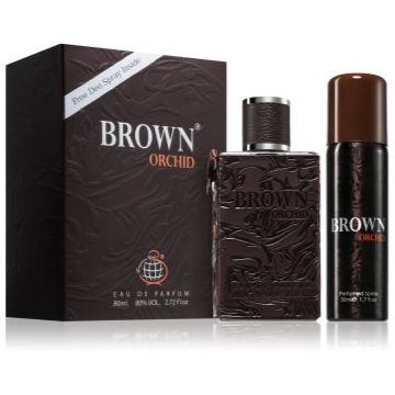Fragrance World Brown Orchid set cadou pentru bărbați Fragrance World Brown Orchid set cadou pentru bărbați