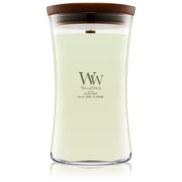 Woodwick Solar Haze lumânare parfumată cu fitil din lemn