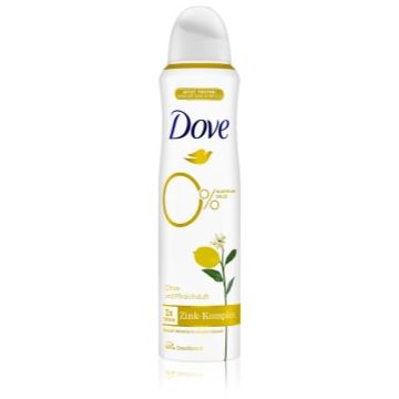 Dove 0% ALU Citrus and Peach deodorant cu o eficienta de 48 h