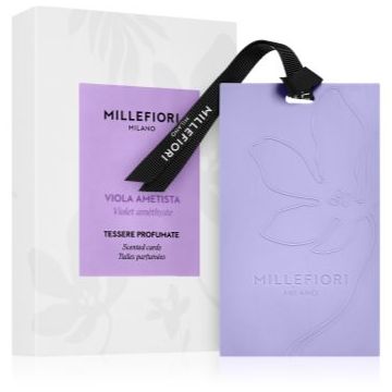 Millefiori Milano Laundry Viola Ametista card parfumat