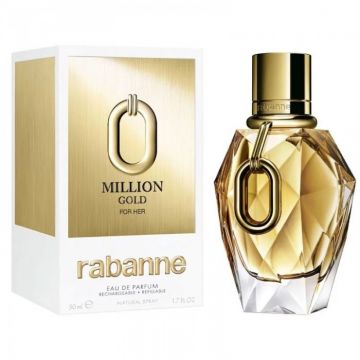 Paco Rabanne Million Gold, Apa de Parfum, Femei (Gramaj: 50 ml)