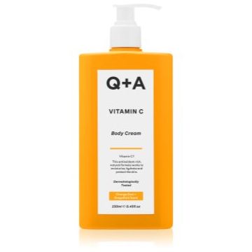 Q+A Vitamin C cremă de corp, cu efect de iluminare
