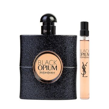 Set cadou Yves Saint Laurent Black Opium, Apa de Parfum, Femei, 90 ml +10 ml