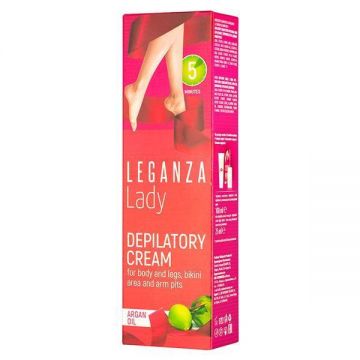SHORT LIFE - Crema epilatoare cu ulei de argan 5 Minutes Leganza Lady, 100 ml