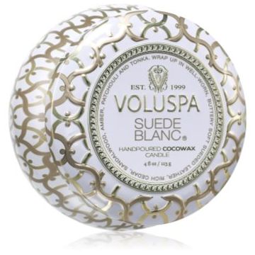 VOLUSPA Maison Blanc Suede Blanc lumânare parfumată