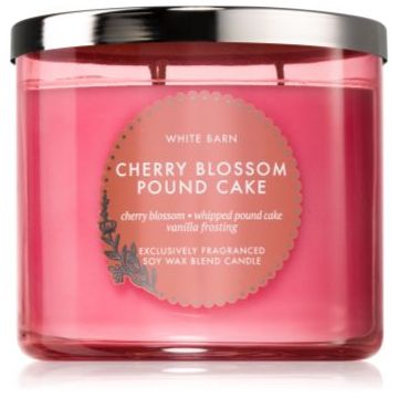 Bath & Body Works Cherry Blossom Pound Cake lumânare parfumată
