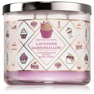 Bath & Body Works Lavender Marshmallow lumânare parfumată