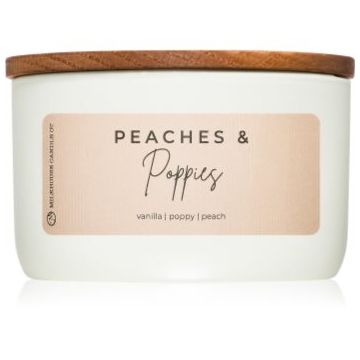 Milkhouse Candle Co. Statement Peaches & Poppies lumânare parfumată