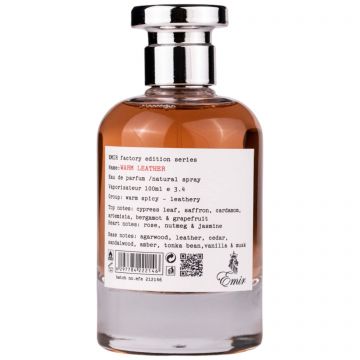 Emir Warm Leather Factory Edition, Apă de parfum, Unisex, 100ml