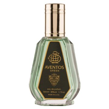 Fragrance World Aventos Green, Apă de parfum, Bărbați, 50ml