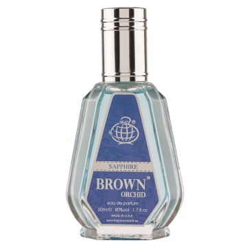 Fragrance World Brown Orchid Sapphire, Apă de parfum, Unisex, 50ml