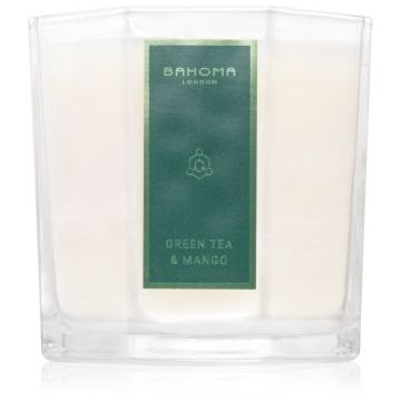 Bahoma London Octagon Collection Green Tea & Mango lumânare parfumată