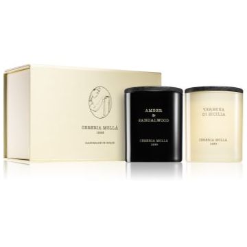 Cereria Mollá Boutique Amber & Sandalwood, Verbena di Sicilia set cadou II.